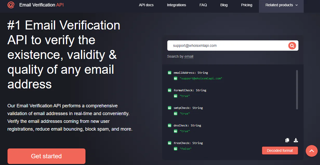Top Message Verify Api Email Verification API Cost & Reviews - Capterra Australia 2026