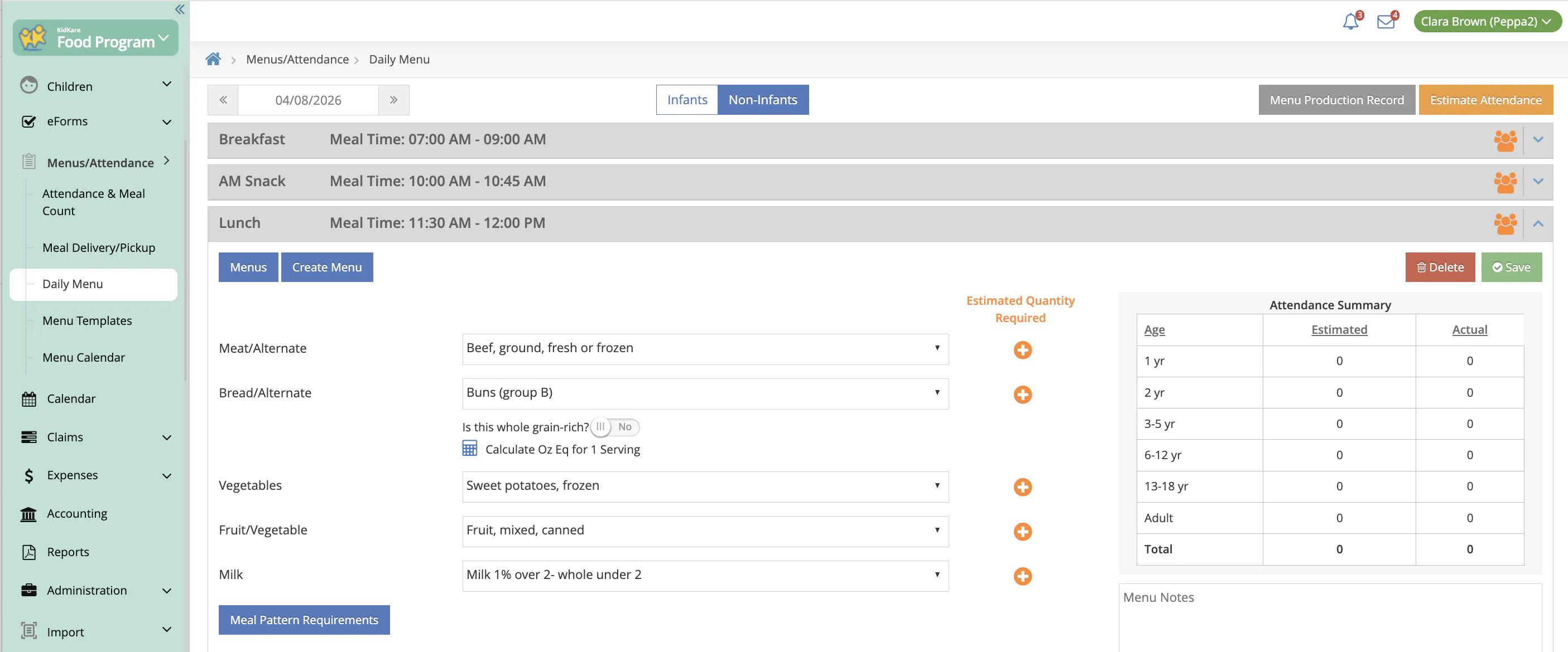 📋 cacfp menu management made simple with kidkare!... KidKare Food Program Price, Features, Reviews & Ratings - Capterra India