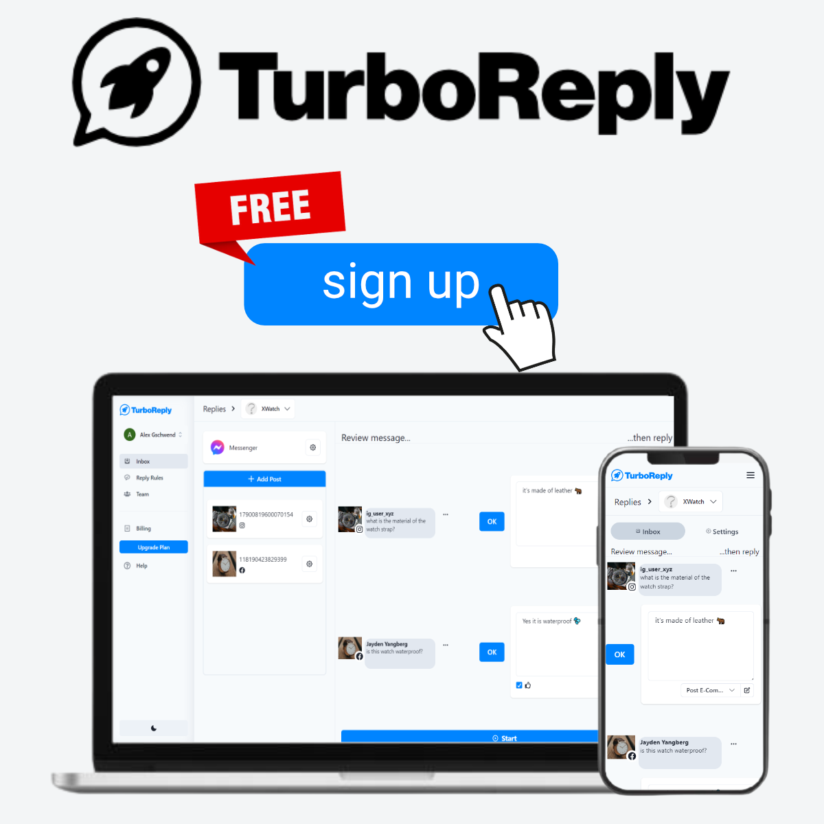 Turboreply free signup