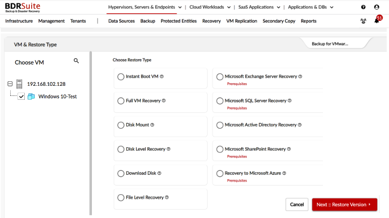 BDRSuite Logiciel - 2