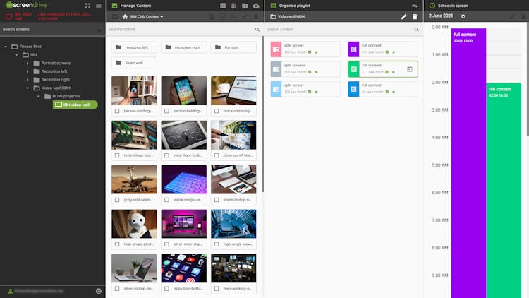 ScreenDrive screenshot: Screendrive dashboard