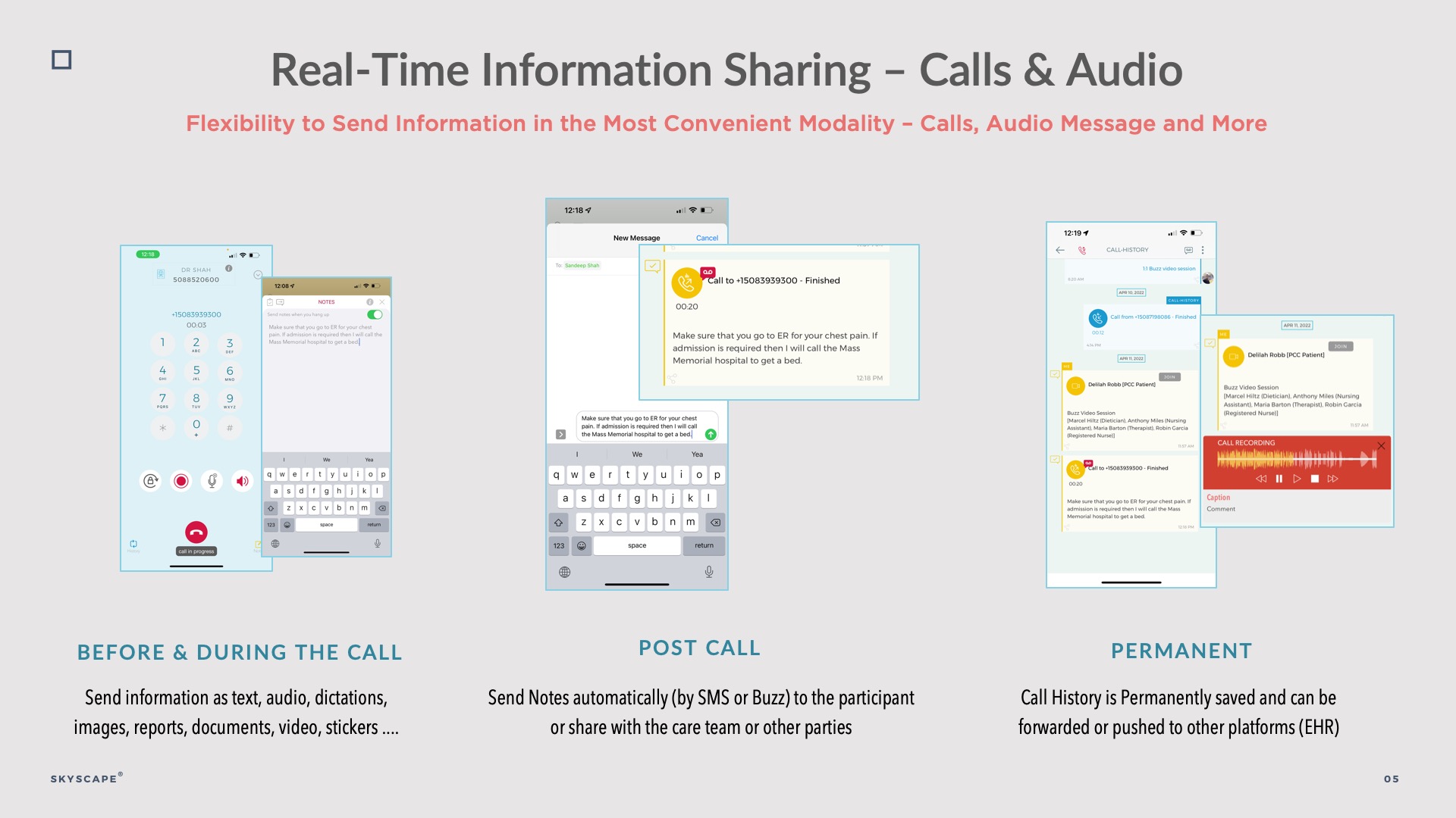 Real-Time Information Exchange - Calls & Audio with Group functionality - Efficient Routing of Faxes, Inbound Emails and more
