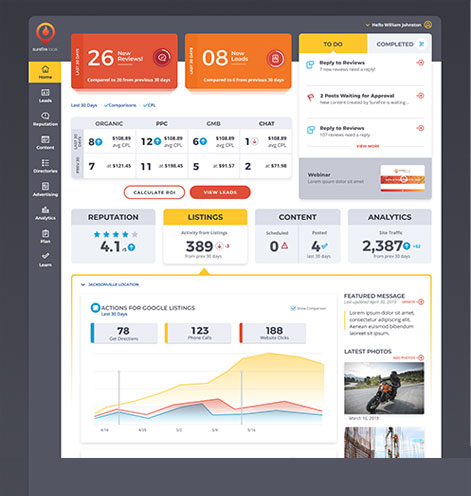 Surefire Local dashboard