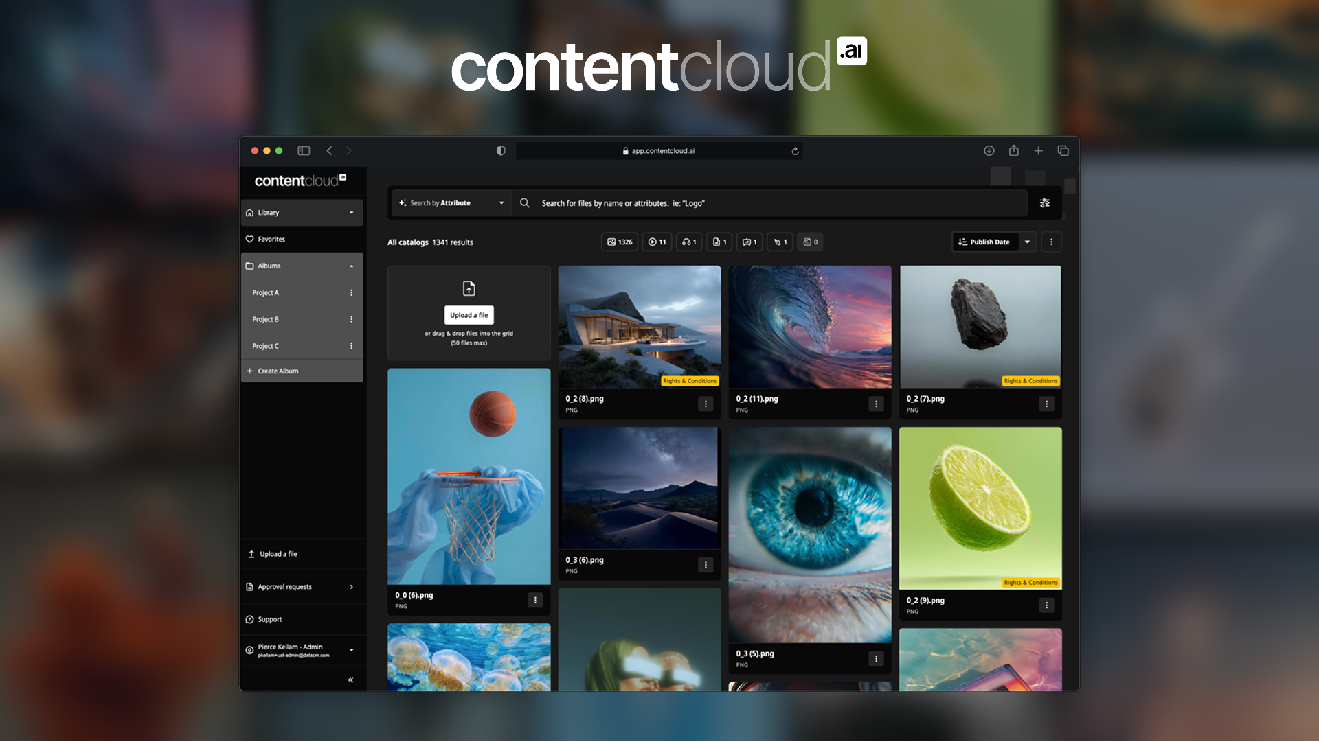 contentcloud screenshot: From locked away to ready to use, contentcloud DAM makes assets easy to find and work effortless.