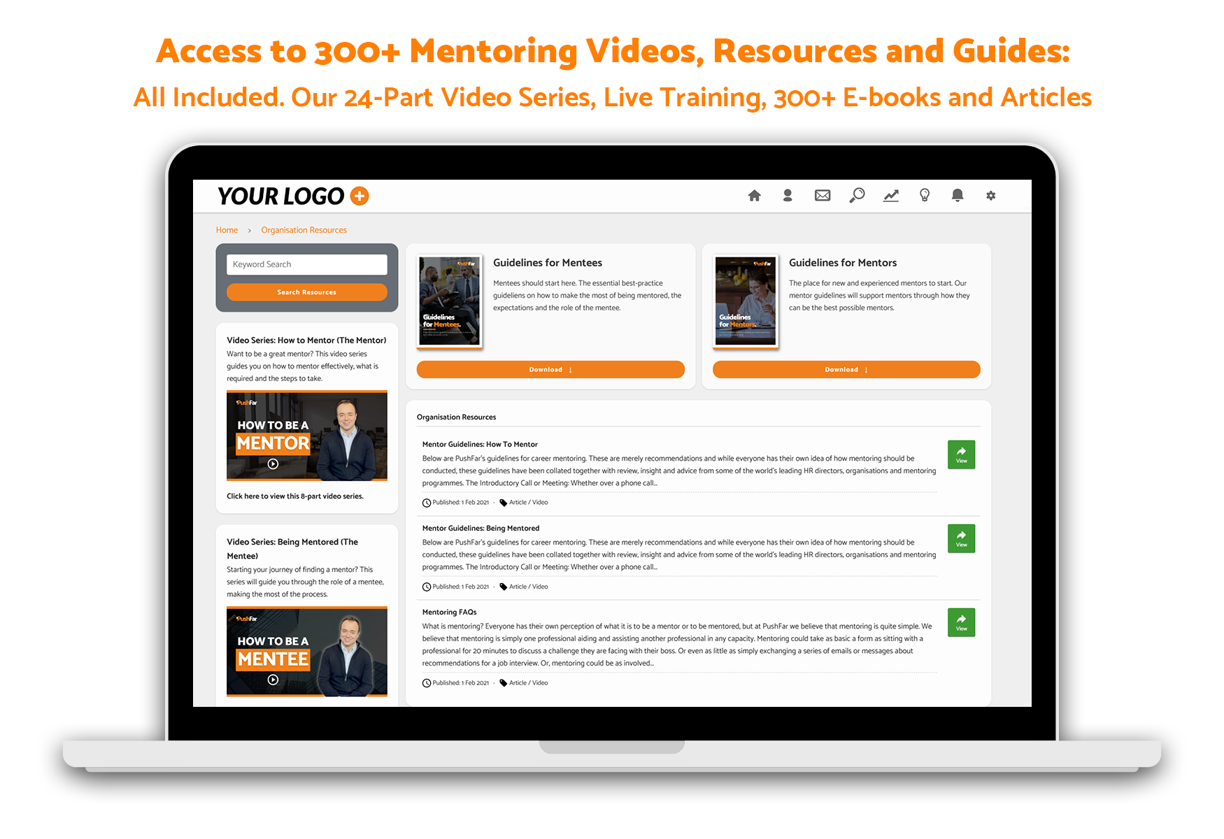PushFar Software - Mentoring Training and Resources - All Included. Explore Our Resources Library with 300+ Mentoring Articles, E-Books and Video Guides. PushFar Includes Monthly Live Mentoring Webinar Training.