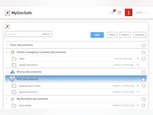 MyDocSafe Software - client portal