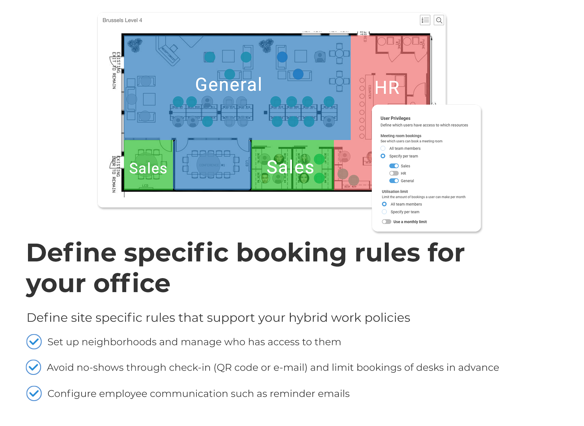 Set specific booking rules