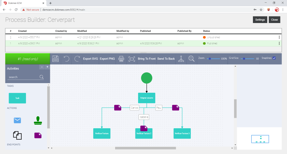 Dokmee ECM Software - Dokmee ECM: Workflow Builder