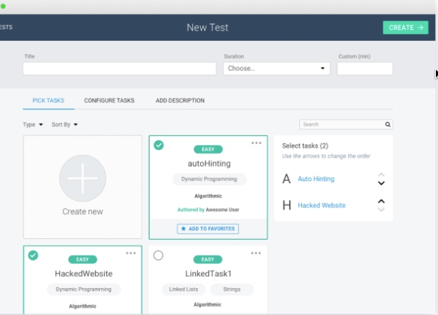 CodeSignal Software - Create your own tests using CodeSignal's library of 4000+ high quality questions and get automated evaluations that's backed by an industry leading AI-powered plagiarism tool.