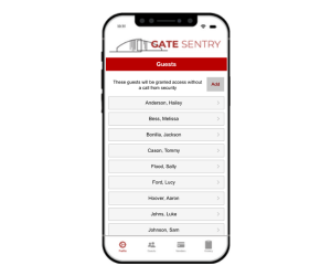 Gate Sentry — Users have the flexibility to use either the mobile app or the web portal to create and update their visitor lists, allowing them to add or remove visitors anytime, anywhere, using any device.