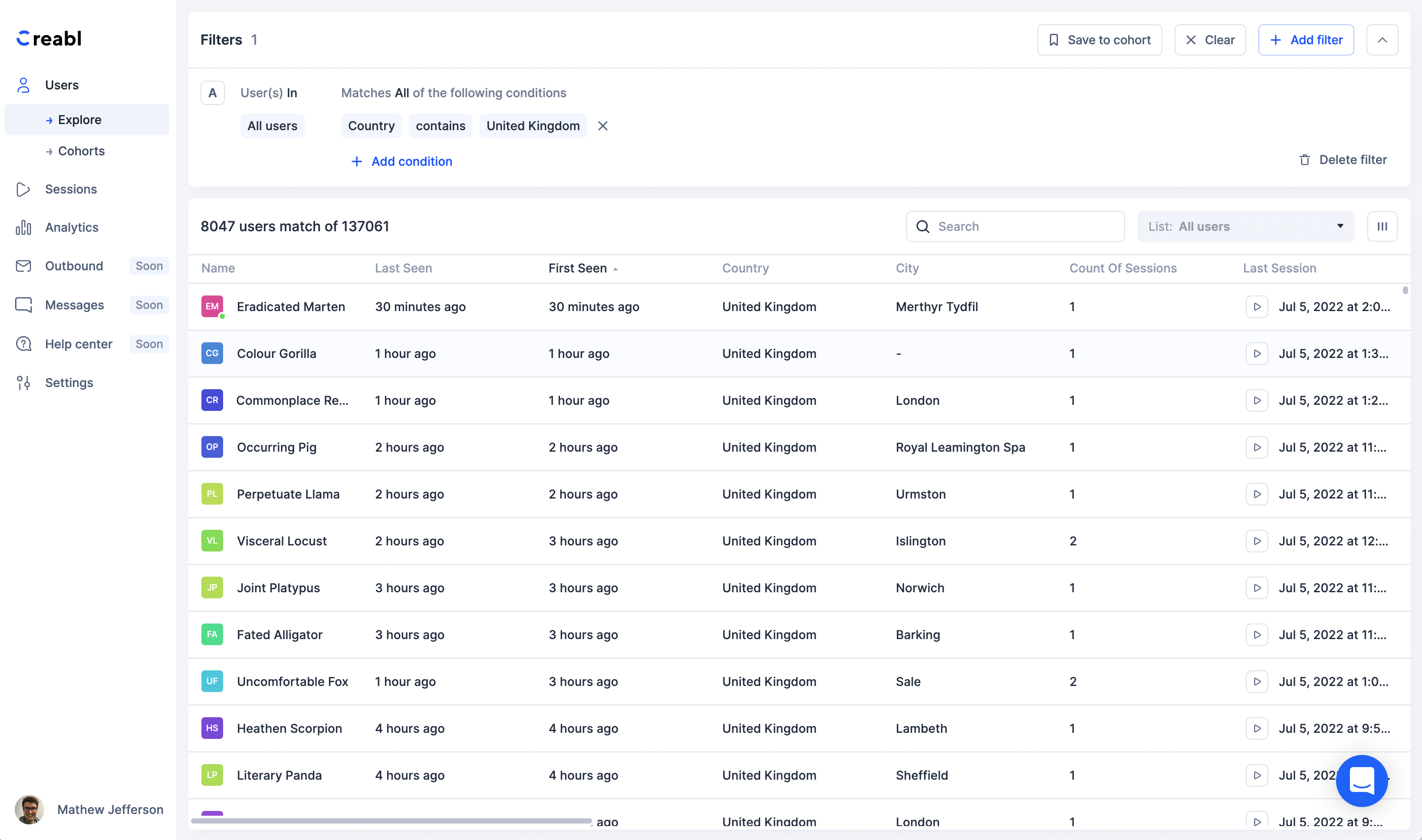 Creabl Software - Creabl filters