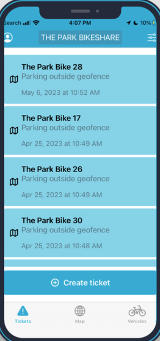 Lattis screenshot: Lattis fleet operations access via mobile