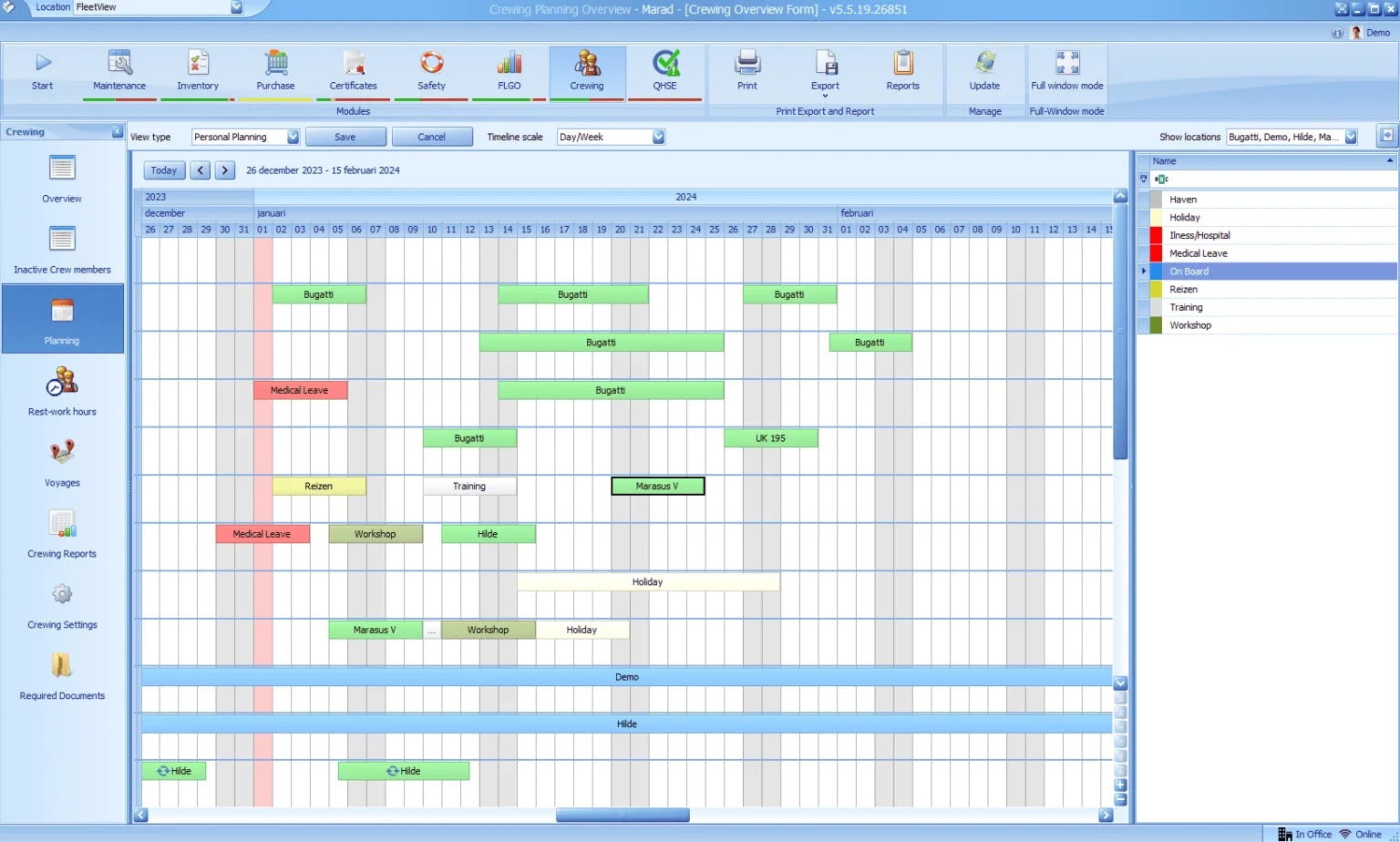 Marad Software - Marad planning board