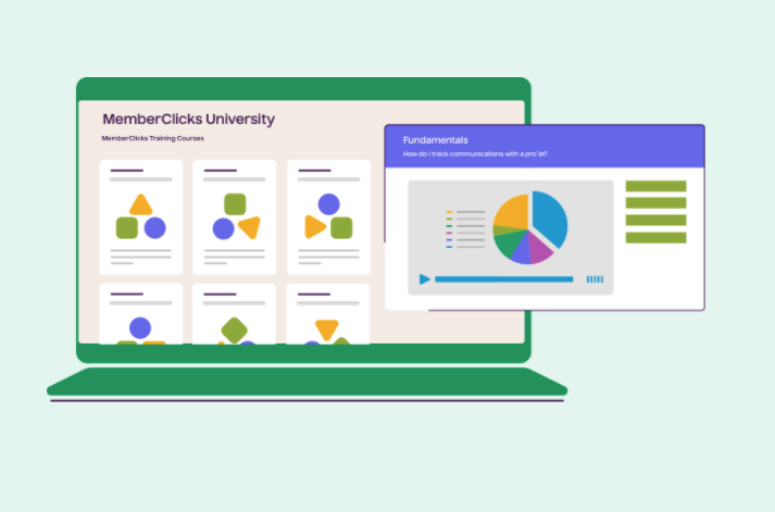 Classroom screenshot: Host online educational content, manage certification programs, track continuing education credits, issue certificates of completion, store documents, and more with Classroom by Personify