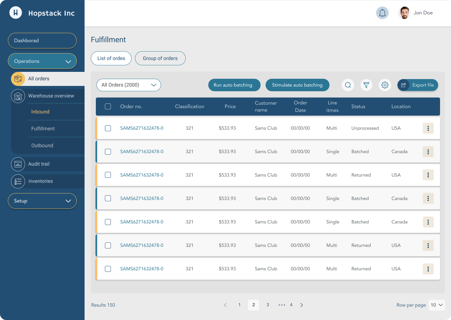 Hopstack Software - See and Manage all orders