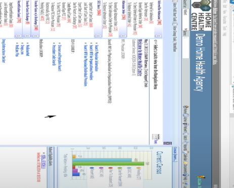 Home Health Centre screenshot: Home Health Centre workflow
