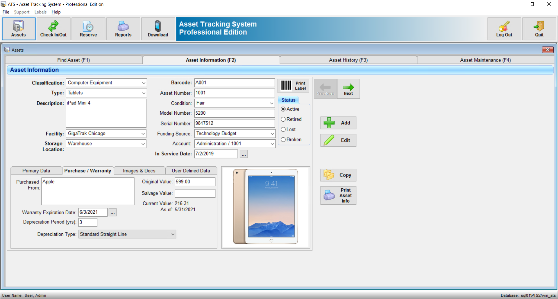 GigaTrak Asset Tracking System Software - 3