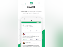 Brand24 Software - Track prospects from the native mobile apps and respond from any device