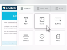 Enabler Software - Create responsive email templates with the simple drag-and-drop editor
