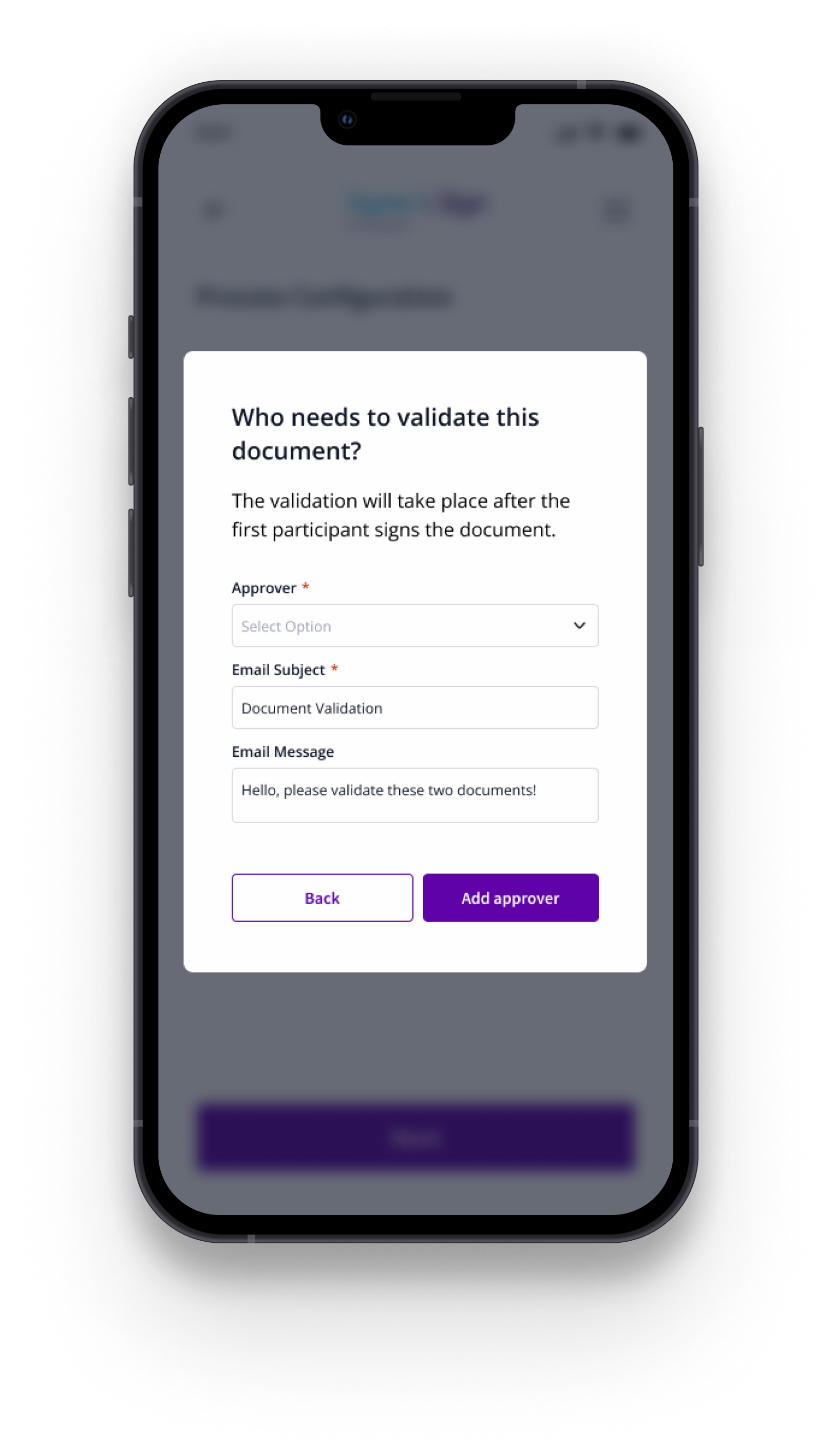 Agree&Sign screenshot: Validator mobile