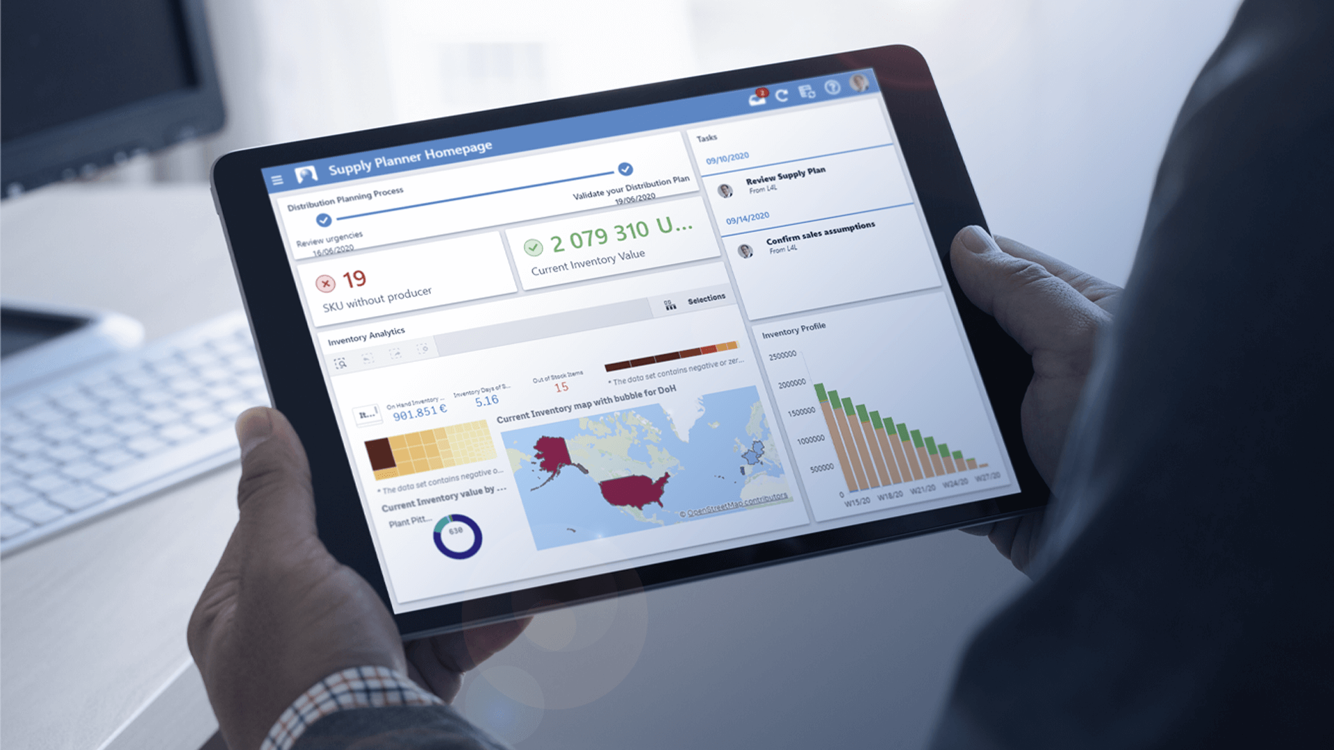 QAD DynaSys Cloud DSCP Software - Digital Supply Chain Planning Dashboard and UX