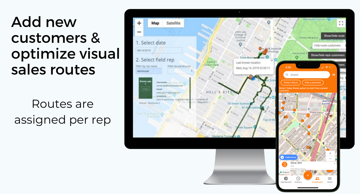 inSitu Sales Software - Build optimized sales routes that can be scheduled on a calendar, and assigned to reps using app licenses. Manage your sales team from a single platform..