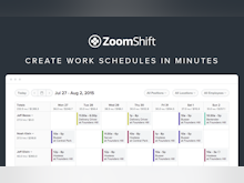ZoomShift Software - Create Work Schedules In Minutes