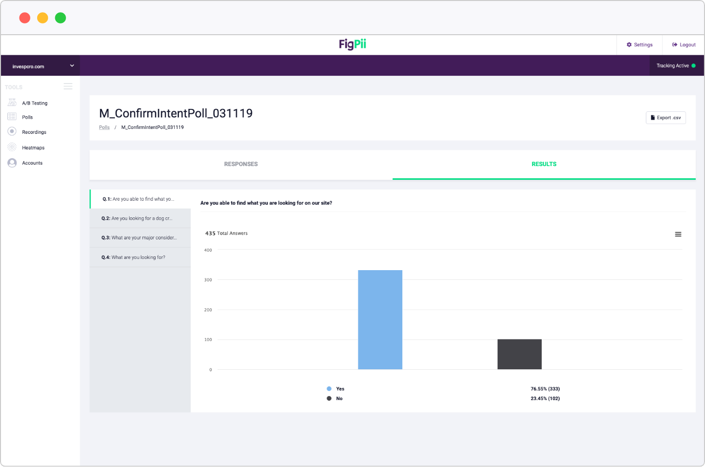 FigPii Software - FigPii polling