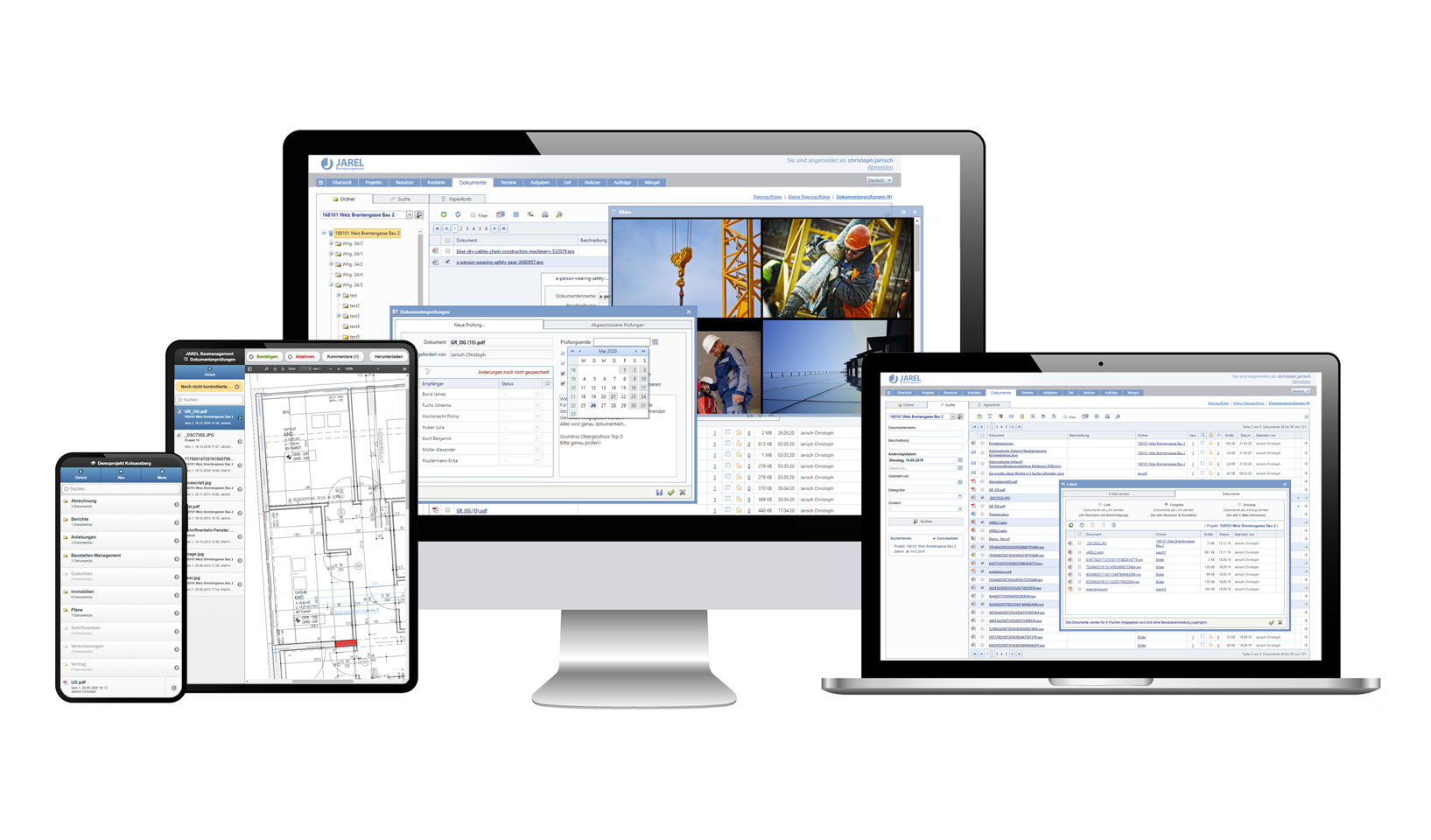 JAREL Baumanagement screenshot: JAREL Baumanagement
 document management