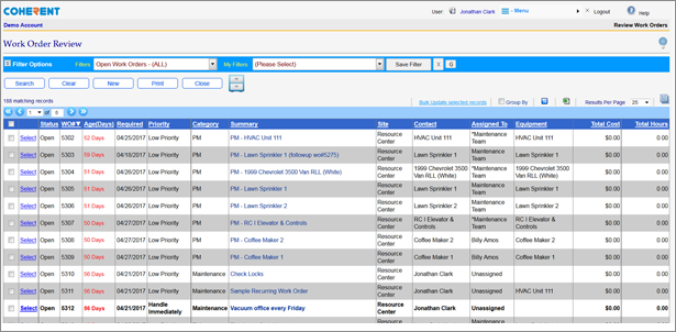 Coherent Software - Custom filters can be created and saved for future use