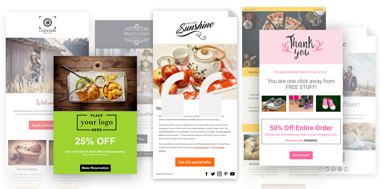 FireDrum Email Marketing Software - Email Templates