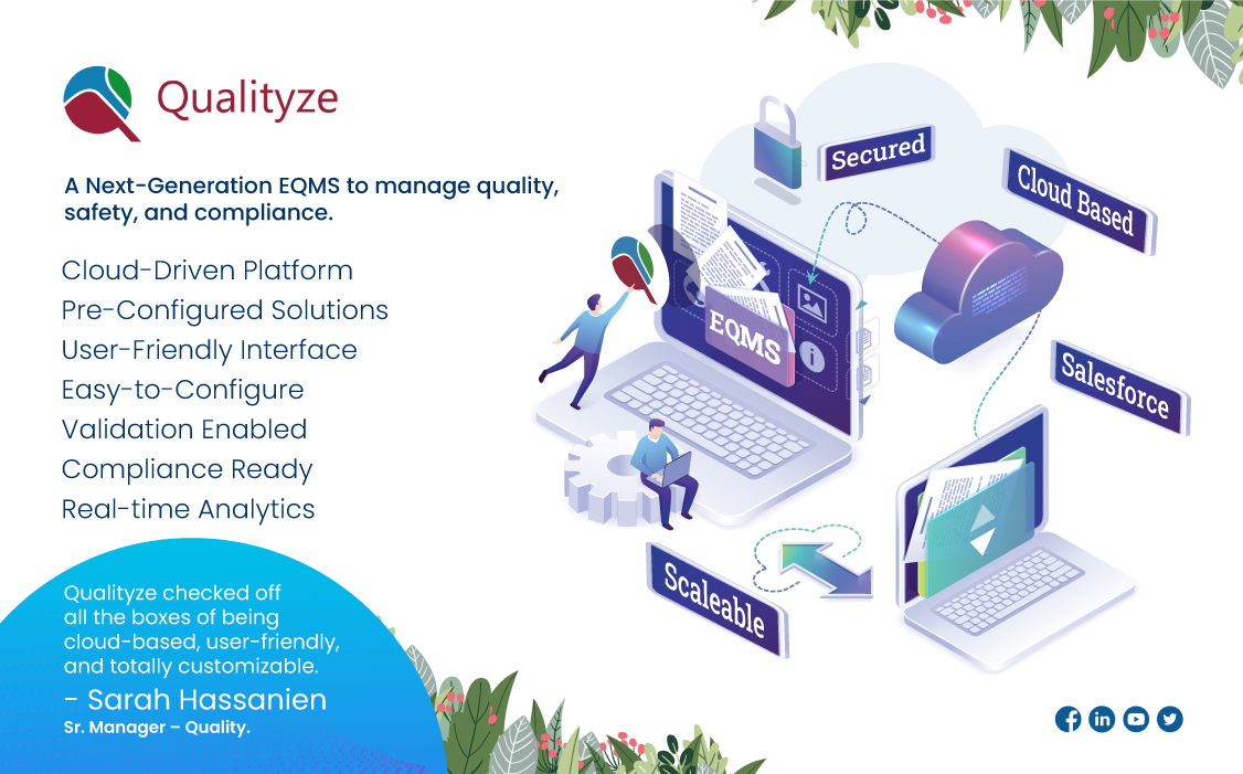 Experience the future of quality management with Qualityze, a cutting-edge EQMS designed to streamline & simplify your quality, safety, and compliance processes. From document control to risk management, our solution empowers you to optimize quality.