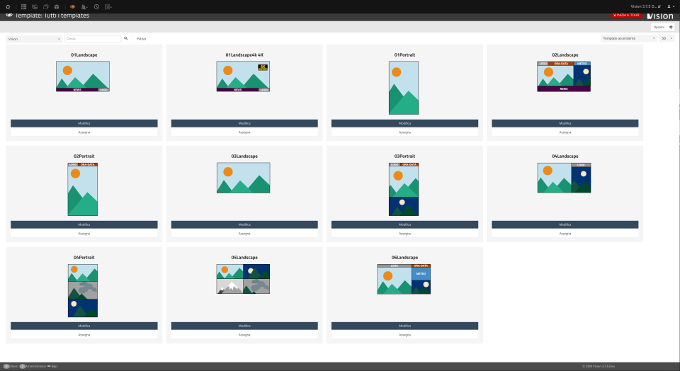 Visionbox templates