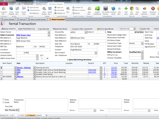 The Service Program Software - 3