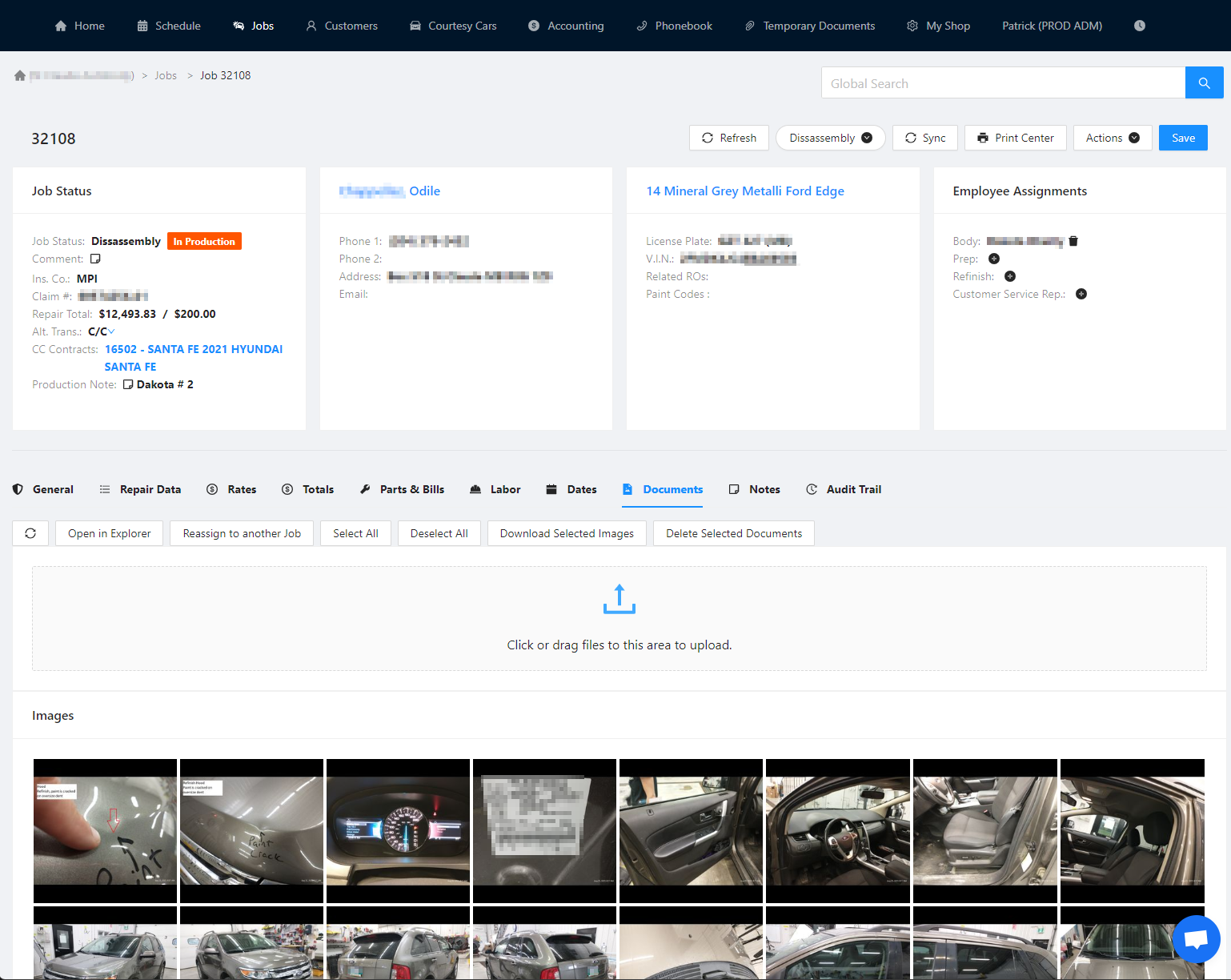 ImEX Online screenshot: Integrated Media Management