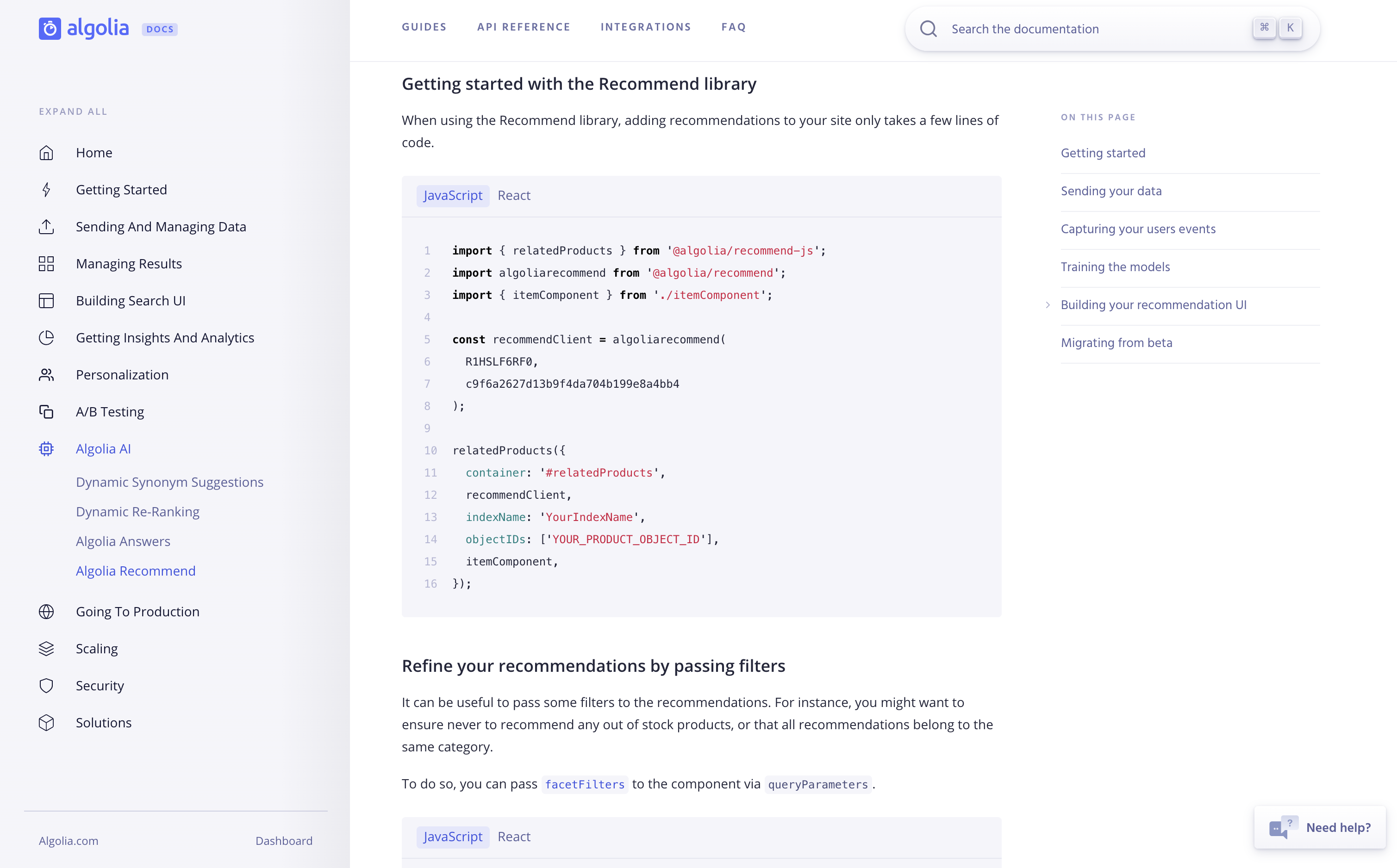 Algolia Software - 5