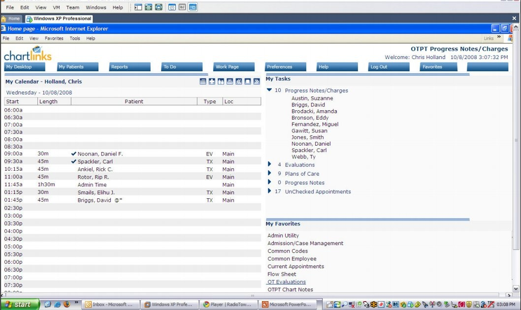 Chart Links Software - Therapist Desktop