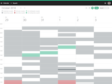Hello Club Software - A calendar view provides a weekly overview to see at a glance what your court or area availability looks like for the week.