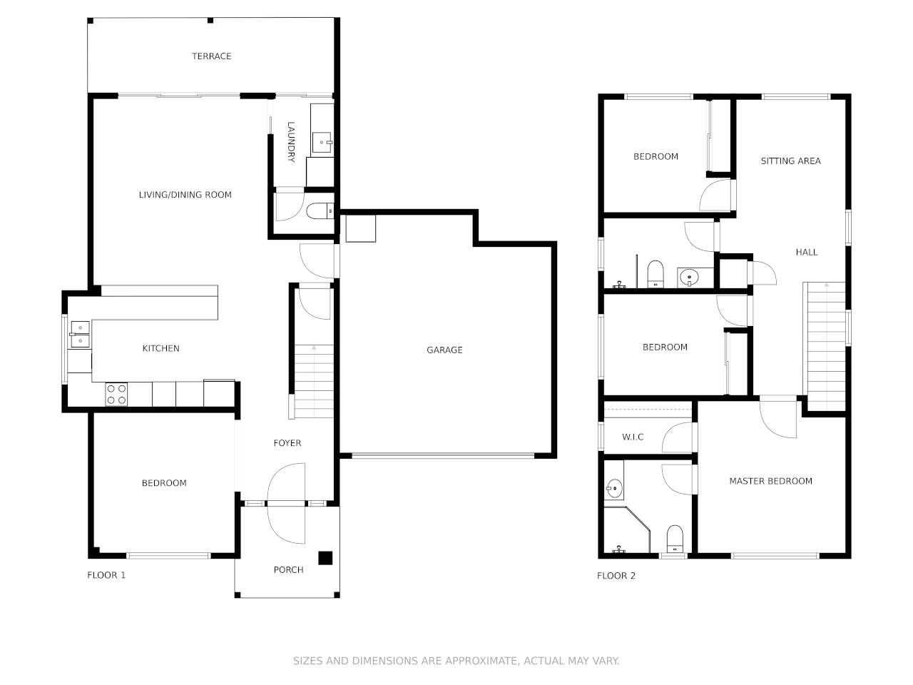 Floor Plan with a garage