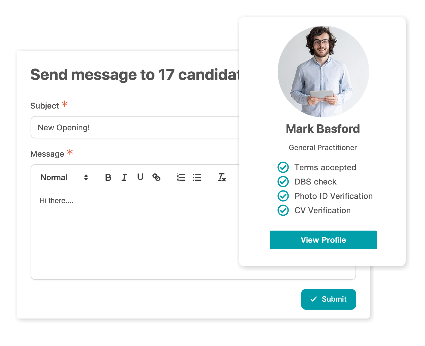 Flex Software - Want to send a message to multiple candidates? No problem