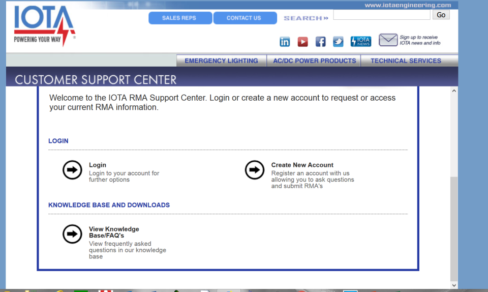 RenewityRMA customer portal
