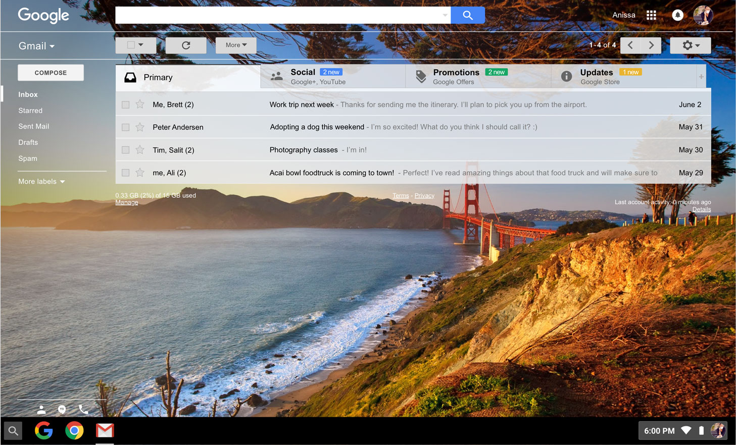 Gmail Software - Choose from Gmail's inbox themes, or select your own image to use as a custom theme
