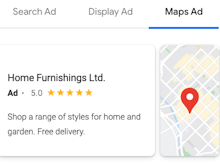 Google Ads Software - Maps Ad