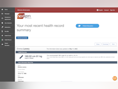 NextGen Enterprise Software - NextGen Enterprise Patient Portal - Health Record Summary - thumbnail