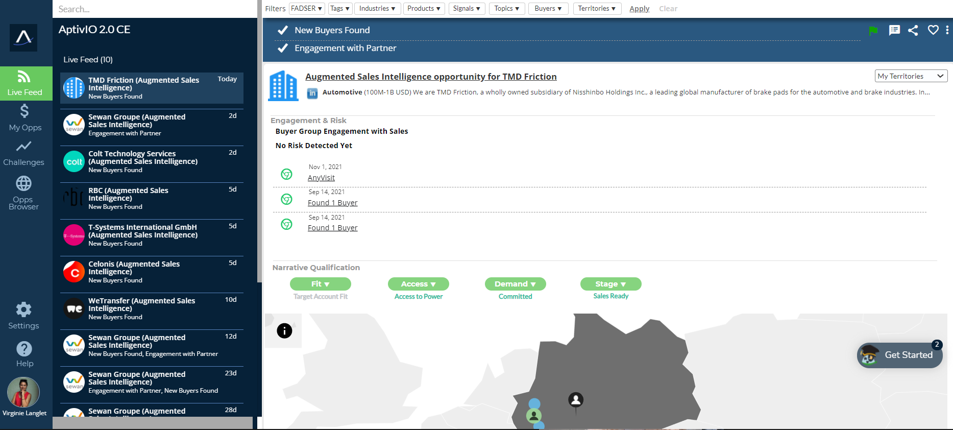 Aptivio screenshot: Boost your number of sales appointments with high intent leads in the purchase cycle.