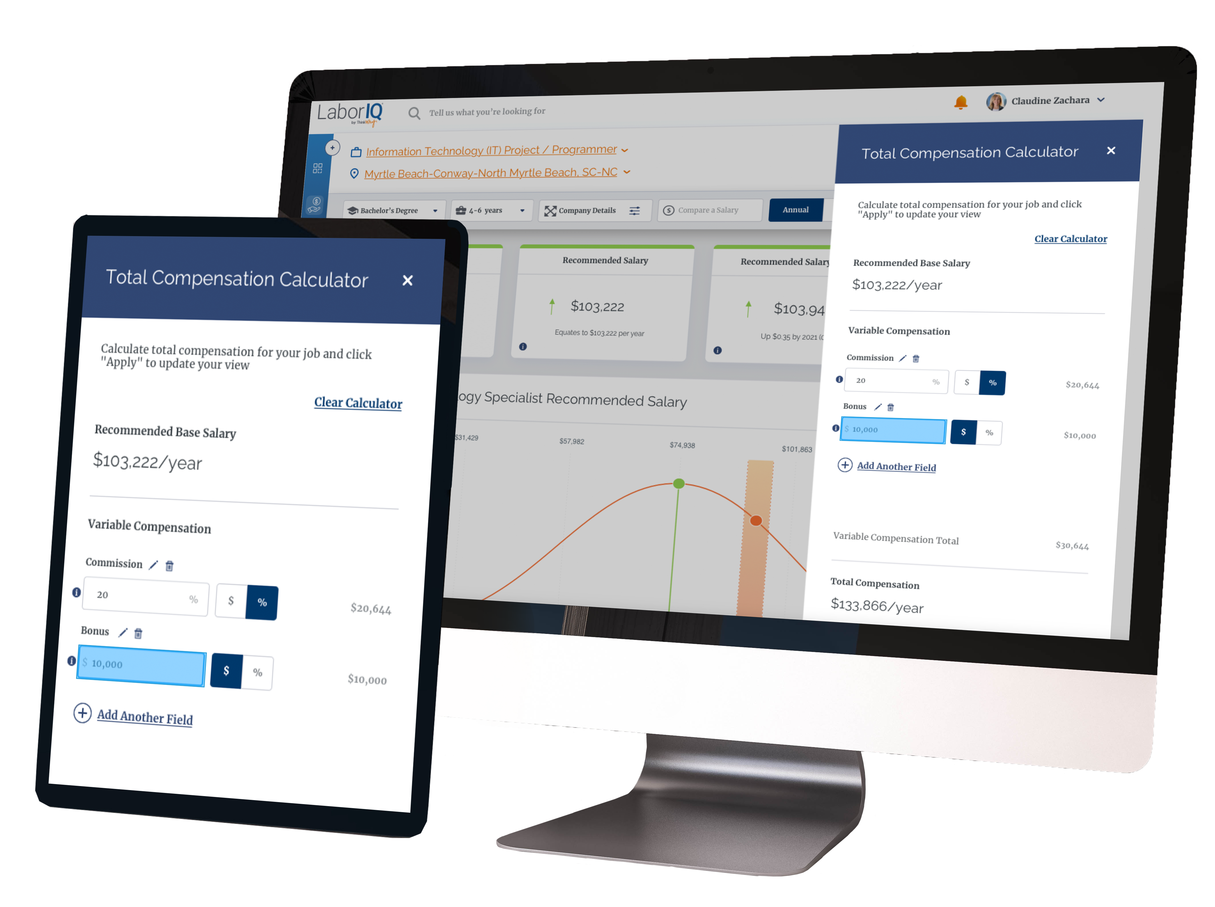 LaborIQ screenshot: LaborIQ Total Compensation Solution