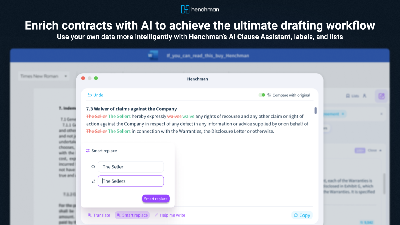 Enrich contracts with AI to achieve the ultimate drafting workflow