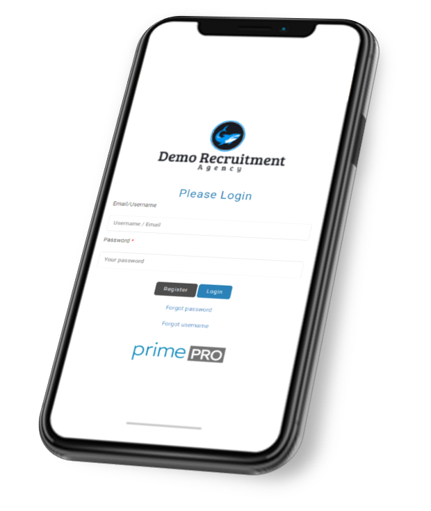 PrimePRO's mobile candidate portal