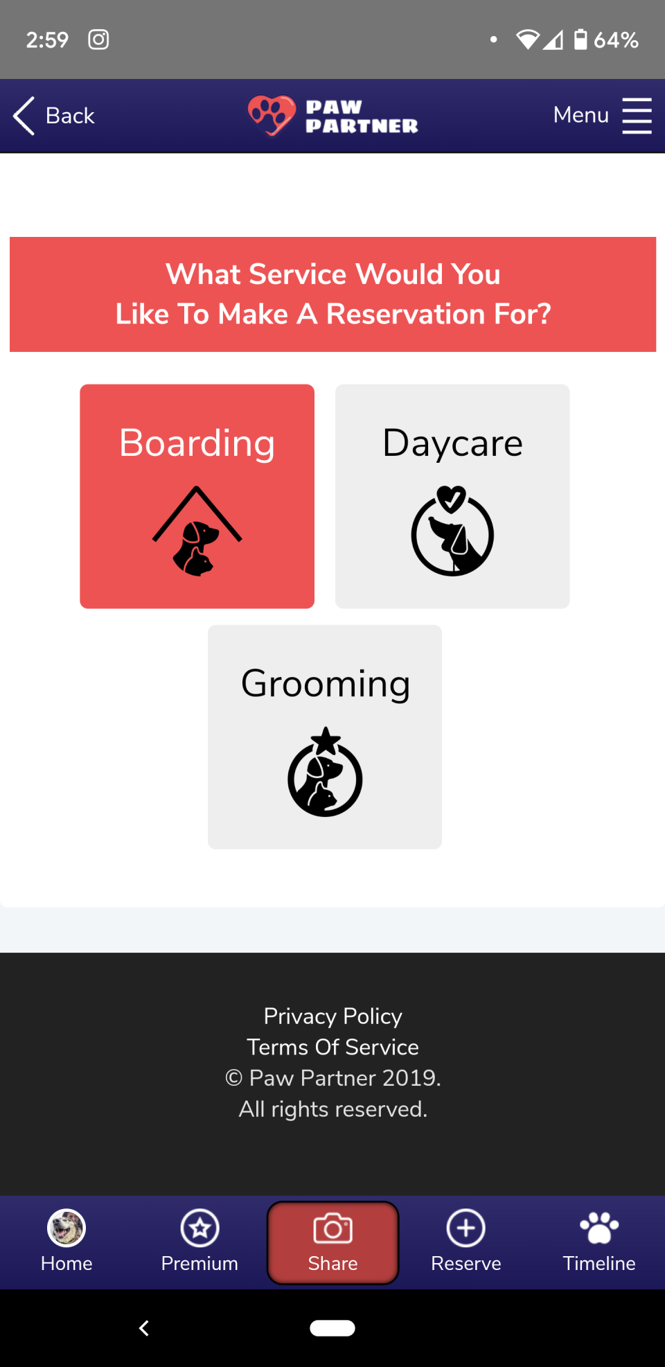 Paw Partner Software - Paw Partner reservations