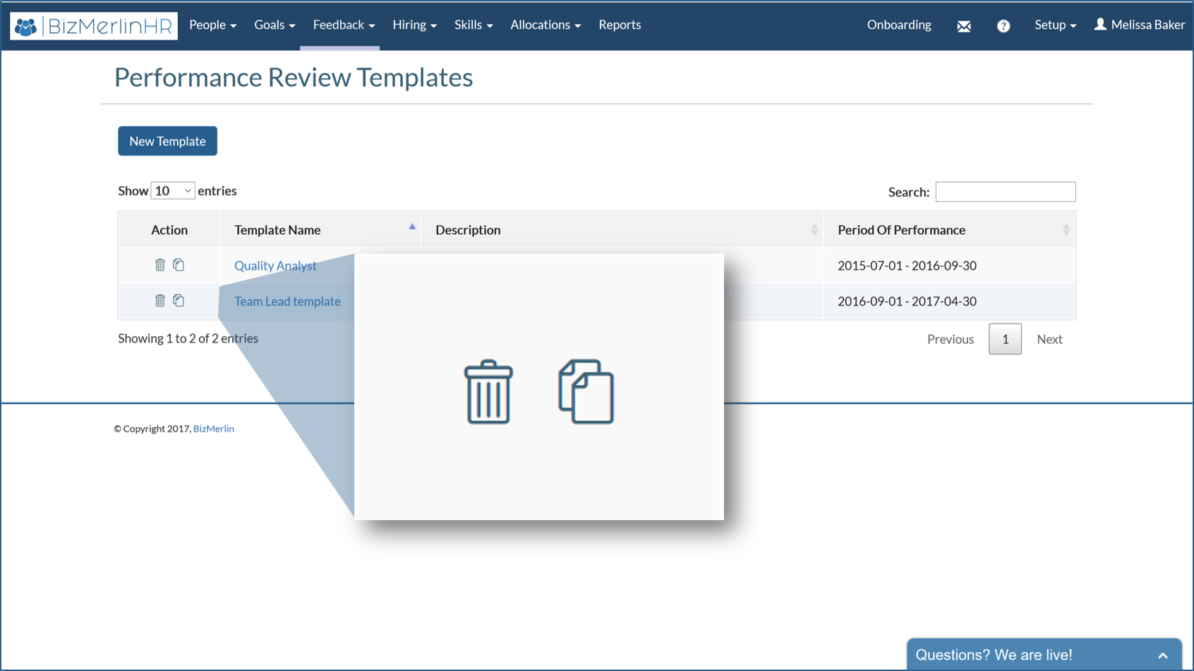 BizMerlinHR Software - 3